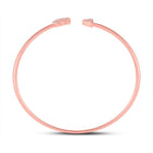 10kt Rose Gold Diamond Arrow Bangle Bracelet - Dazzling Elegance - Alternate view 4 from Splendid Jewellery