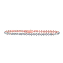 Load image into Gallery viewer, Radiant Rose Gold Diamond Fashion Bracelet - 2-1/5 Cttw - Alternate view 1 from Splendid Jewellery