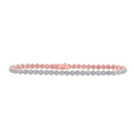 Radiant Rose Gold Diamond Fashion Bracelet - 2-1/5 Cttw - Alternate view 1 from Splendid Jewellery