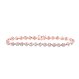 Radiant Rose Gold Diamond Fashion Bracelet - 2-7/8 Cttw - Alternate view 1 from Splendid Jewellery