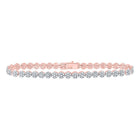 10kt Rose Gold Diamond Delight Fashion Bracelet - Sparkling Elegance for Women - Alternate view 1 from Splendid Jewellery