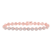 Load image into Gallery viewer, Radiant Rose Gold Diamond Fashion Bracelet - 4-3/4 Cttw - Alternate view 1 from Splendid Jewellery