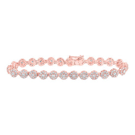Radiant Rose Gold Diamond Fashion Bracelet - 4-3/4 Cttw - Alternate view 1 from Splendid Jewellery