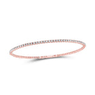 10kt Rose Gold Diamond Flex Bangle Bracelet - 1-1/3 Cttw | Splendid Jewellery - Alternate view 1 from Splendid Jewellery