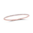 Radiant Rose Gold Diamond Bangle: A Dazzling 1 Carat Treasure - Alternate view 1 from Splendid Jewellery