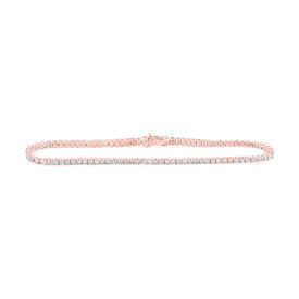 Radiant Rose Gold Diamond Fashion Bracelet - 2 Carat Total Weight - Alternate view 1 from Splendid Jewellery