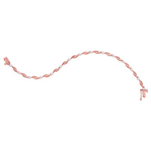 Load image into Gallery viewer, Bracelets | 10kt Rose Gold Womens Round Diamond Twist Link Bracelet 1/4 Cttw | Splendid Jewellery - Splendid Jewellery