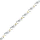 10kt Two-tone Gold Women's Round Diamond Infinity Bracelet 1/2 Cttw | Eternal Elegance - Alternate view 1 from Splendid Jewellery