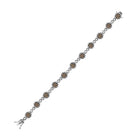 10kt White Gold Women's Round Brown Diamond Infinity Bracelet - 2-1/5 Cttw | Splendid Jewellery Side view from the 10Kt White Gold Womens Round Brown Diamond Infinity Bracelet 2 1 5 Cttwpin288196 collection by Splendid Jewellery