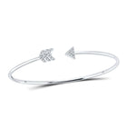 10kt White Gold Diamond Arrow Bangle Bracelet - Elegant and Timeless Sparkle Top view from the 10Kt White Gold Womens Round Diamond Arrow Bangle Bracelet 1 10 Cttwpin285795 collection by Splendid Jewellery