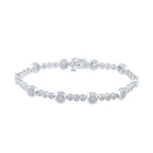 10kt White Gold Sparkling Diamond Fashion Bracelet - 1 Cttw | Splendid Jewellery Top view from the 10Kt White Gold Womens Round Diamond Fashion Bracelet 1 Cttwpin286683 collection by Splendid Jewellery