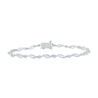 Bracelets | 10kt White Gold Womens Round Diamond Fashion Bracelet 1/4 Cttw | Splendid Jewellery - Splendid Jewellery