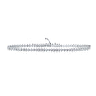 Sparkling Diamond Elegance: 10kt White Gold Women's Round Diamond Fashion Bracelet Top view from the 10Kt White Gold Womens Round Diamond Fashion Bracelet 2 1 2 Cttwpin212932 collection by Splendid Jewellery
