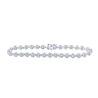 Dazzling 10kt White Gold Round Diamond Fashion Bracelet - 2-7/8 Cttw Top view from the 10Kt White Gold Womens Round Diamond Fashion Bracelet 2 7 8 Cttwpin214398 collection by Splendid Jewellery