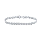 Sparkling Elegance: 10kt White Gold Round Diamond Fashion Bracelet - 2 Cttw Top view from the 10Kt White Gold Womens Round Diamond Fashion Bracelet 2 Cttwpin286632 collection by Splendid Jewellery