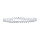 Dazzling 10kt White Gold Round Diamond Fashion Bracelet - 3-1/3 Cttw Top view from the 10Kt White Gold Womens Round Diamond Fashion Bracelet 3 1 3 Cttwpin219170 collection by Splendid Jewellery