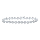 10kt White Gold Sparkling Diamond Fashion Bracelet - 4-3/4 Cttw Top view from the 10Kt White Gold Womens Round Diamond Fashion Bracelet 4 3 4 Cttwpin214336 collection by Splendid Jewellery
