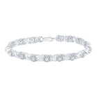 Dazzling Diamond Elegance - 10kt White Gold Womens Round Diamond Fashion Bracelet Top view from the 10Kt White Gold Womens Round Diamond Fashion Bracelet 5 8 Cttwpin63240 collection by Splendid Jewellery