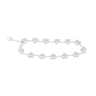 10kt White Gold Heart Diamond Bracelet - 3/4 Ct.t.w. Top view from the 10Kt White Gold Womens Round Diamond Heart Bracelet 3 4 Cttwpin219597 collection by Splendid Jewellery