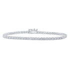 Elegant 10kt White Gold Diamond Tennis Bracelet - 3 Cttw Top view from the 10Kt White Gold Womens Round Diamond Tennis Bracelet 3 Cttwpin286239 collection by Splendid Jewellery