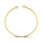 10kt Yellow Gold Diamond Arrow Bangle Bracelet - A Dazzling Delight product Top View from Splendid Jewellery