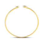 10kt Yellow Gold Women's Round Diamond Cluster Bangle Bracelet 1/5 Cttw | Radiant Brilliance product Top View from Splendid Jewellery