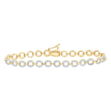 Load image into Gallery viewer, Radiant Gold Diamond Fashion Bracelet - 1.5 Carat Total Weight product  Top View from Splendid Jewellery