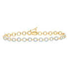 Radiant Gold Diamond Fashion Bracelet - 1.5 Carat Total Weight product  Top View from Splendid Jewellery