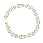 Radiant Elegance: 10kt Yellow Gold Diamond Fashion Bracelet (1 Cttw) product  Top View from Splendid Jewellery