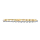 10kt Yellow Gold Women's Round Diamond Fashion Bracelet - 2-1/5 Cttw | Splendid Jewellery product  Top View from Splendid Jewellery