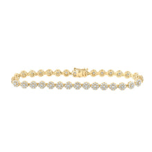 Load image into Gallery viewer, Radiant Gold Diamond Fashion Bracelet - 2-7/8 Ct.t.w. product  Top View from Splendid Jewellery