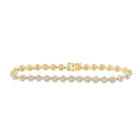 Radiant Gold Diamond Fashion Bracelet - 2-7/8 Ct.t.w. product  Top View from Splendid Jewellery