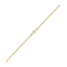 Radiant 10kt Yellow Gold Diamond Infinity Bracelet - 1/2 Cttw product  Top View from Splendid Jewellery