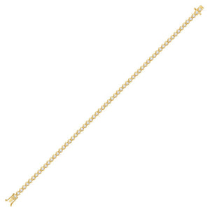 Bracelets | 10kt Yellow Gold Womens Round Diamond Studded Tennis Bracelet 2 Cttw | Splendid Jewellery GND