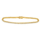 10kt Radiant Glow Diamond Tennis Bracelet - 2 Carat Total Weight in Yellow Gold - Top View