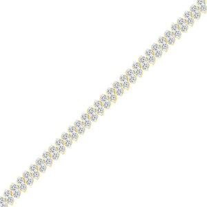 Bracelets | 10kt Yellow Gold Womens Round Diamond Tennis Bracelet 1-1/2 Cttw | Splendid Jewellery GND