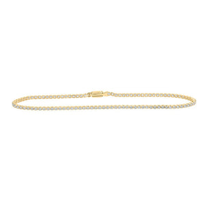 Bracelets | 10kt Yellow Gold Womens Round Diamond Tennis Bracelet 1-1/5 Cttw | Splendid Jewellery GND