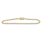10kt Yellow Gold Women's Sparkling Diamond Tennis Bracelet - 1-3/4 Carat Total Weight - Top View