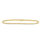 10kt Yellow Gold Radiant Diamond Tennis Bracelet - 1 Cttw - Top View