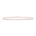 14kt Rose Gold Diamond Elegance Tennis Bracelet - 2-1/5 Cttw - Top View