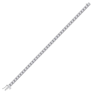 Bracelets | 14kt White Gold Womens Round Diamond Studded Tennis Bracelet 4 Cttw | Splendid Jewellery GND