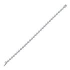 14kt White Gold Sparkling Round Diamond Tennis Bracelet - 1-3/4 Cttw - Side View