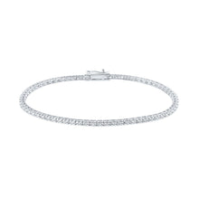 Load image into Gallery viewer, Dazzling Diamond Delight 3/4 Ct.t.w. White Gold Tennis Bracelet - Top View
