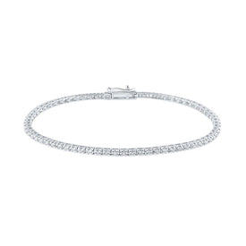 Dazzling Diamond Delight 3/4 Ct.t.w. White Gold Tennis Bracelet - Top View