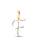 Captivating 10kt Yellow Gold Diamond Initial Pendant | Splendid Jewellery - Splendid Jewellery