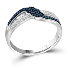 Load image into Gallery viewer, Captivating Blue Brilliance Diamond Fashion Ring - Splendid Jewellery