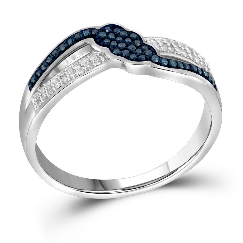 Captivating Blue Brilliance Diamond Fashion Ring - Splendid Jewellery