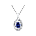 Captivating Blue Sapphire and Diamond Fashion Pendant - Splendid Jewellery