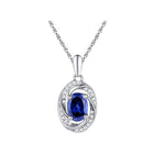 Captivating Blue Sapphire and Diamond Fashion Pendant - Splendid Jewellery