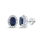 Captivating Blue Sapphire Diamond Elegance Earrings - Splendid Jewellery